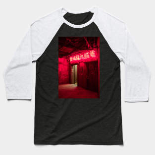 Red Neon Heaven Baseball T-Shirt